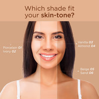 ZM Game Face on Liquid Foundation 12hour Long-lasting | Smudge-Proof | Transfer Proof | SPF 25 (Porcelain)