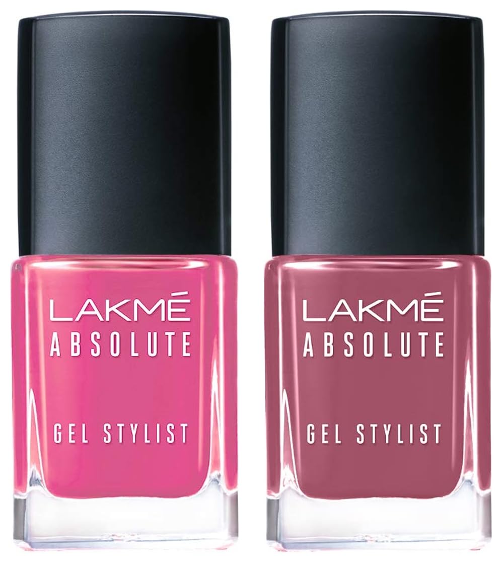 Lakmé Absolute Gel Stylist Vintage Romance & Lakmé Absolute Gel Stylist Nail Color|| Pink Date|| 12ml