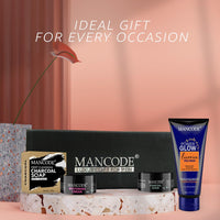Mancode Skin Care Kit Gift Set- Brighten and Revitalize | Complete Skin Care Collection for Healthy, Radiant Skin | Perfect Gift for Men | Hydrates, Cleanses & Rejuvenates | Stylish Gift Box Pack of 4