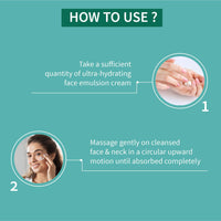 Ayouthveda Ultra Hydrating Face Emulsion Cream With Coconut Water, Aloe vera & Green Tea | Provides Long Lasting Nourishment | Fresh & Radiant Look, Reduces Blemishes & Dark Spots(Pack Of 2-60G each)