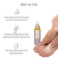 Shankara Nourishing Foot Oil, With Pure Essential Oils of Peppermint and Tea Tree, Suitable for Tri-Dosha and All Skin Types - 100ml