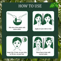 INDUS VALLEY Organic Hibiscus Powder For Hair Care (Hibiscus + Brahmi + Tulsi Powder) -100g *3= 300g