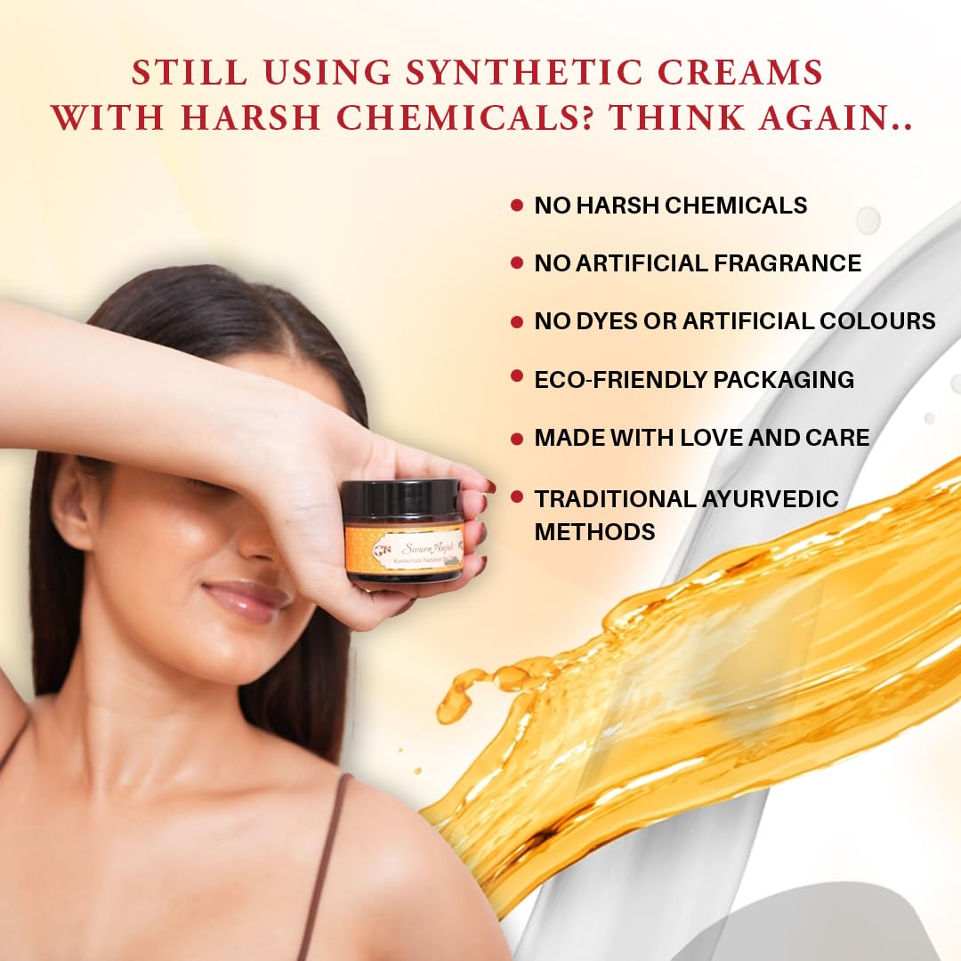 HERBS & GREENS Greens Ayurvedic Kumkumadi Radiance Moisturising Face Cream|Hydration, Glow & Skin Brightening|Pigmentation & Spots|Anti Aging Day & Night Face Moisturizer For Woman & Men, 50 Gm