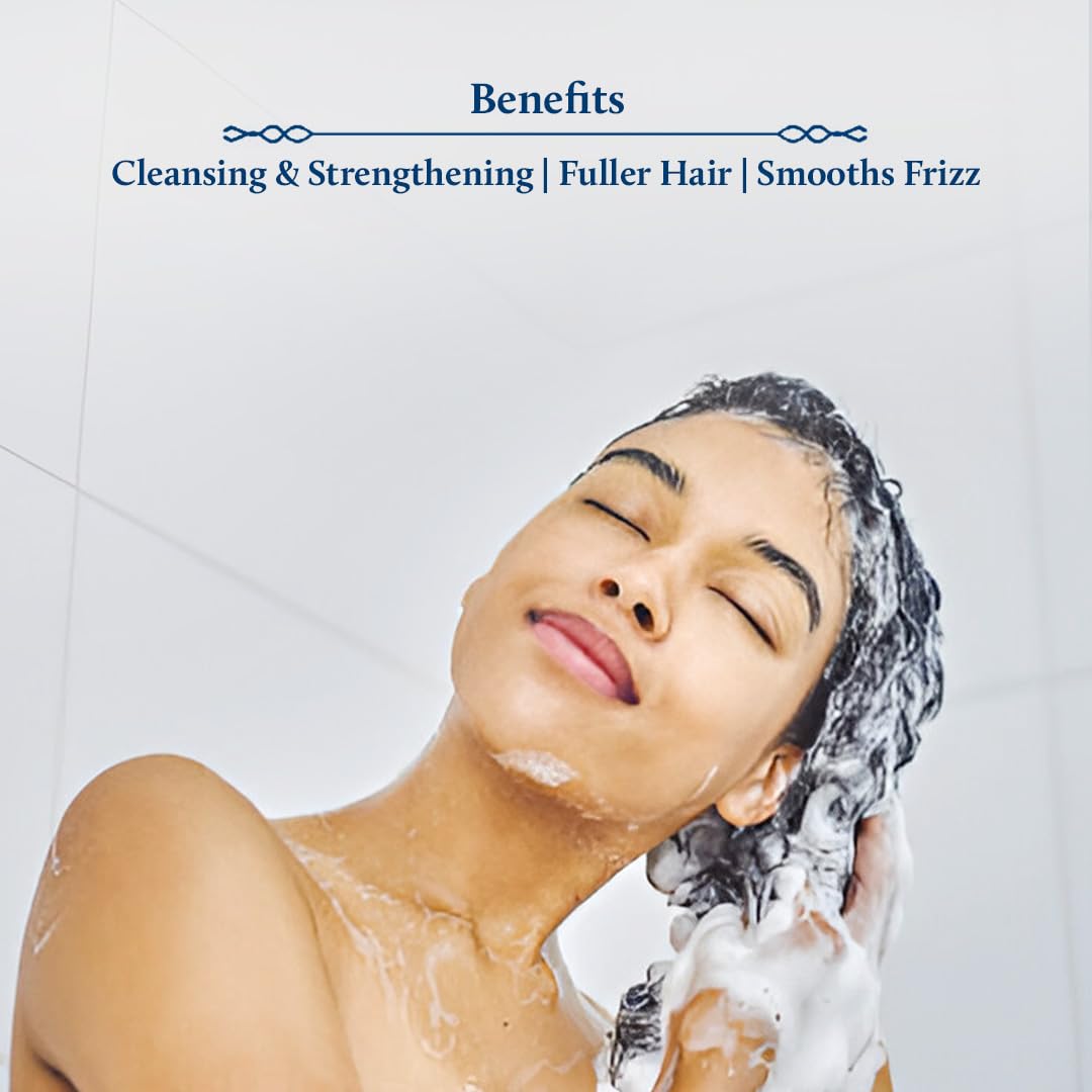 Blue Nectar Batana Hair Shampoo for Fuller & Stronger Hair | Organic Shampoo for Dry, Frizzy, Curly, and Wavy Hair | Redensyl Alternate | Shampoo for Women & Men (17 Herbs, 200ml)