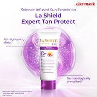La Shield Lite SPF 50 PA+++ Mineral Sunscreen Gel | Skin brightening in 3 Weeks| No White cast | Broad spectrum | Oil-free | PA +++ | Dermatologist Prescribed | All Skin types | 50g