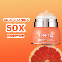 Light Up Beauty Prism Vitamin C Face Cream with Alpha Arbutin and Bio-Retinols | Face Cream for Pigmentation, Ageing and Collagen | Lightweight cream for Dry Skin, Normal Skin & Sensitive skin - 50gm