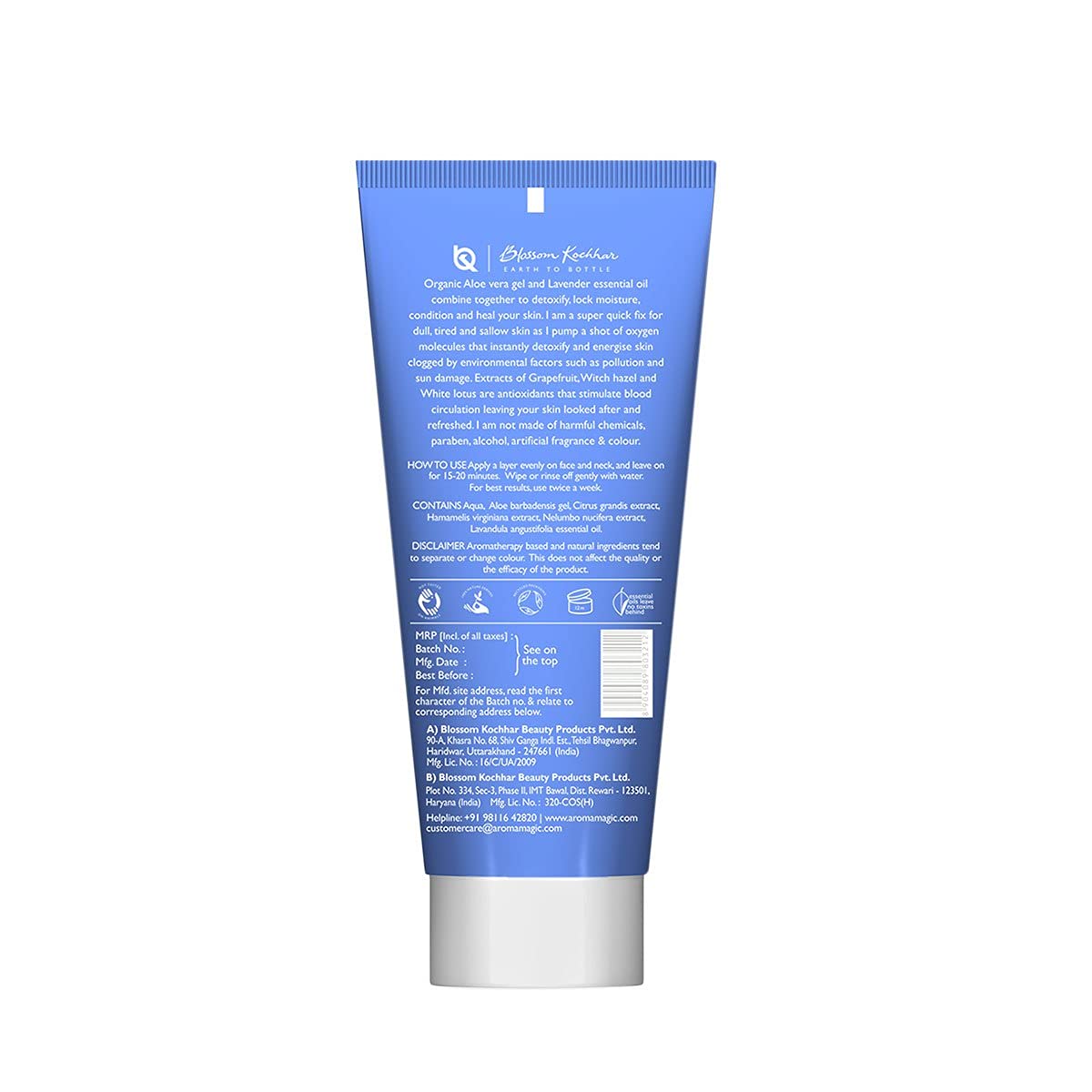 Aroma Magic Reviving Oxy Face Pack |Extracts of witch hazel & white lotus |Restores & Brightens,Dull-Tired skin |Delay aging |Detoxify & Hydrates skin |for Men & Women |All Skin Types|100gm Pack of 1