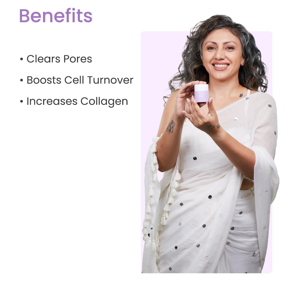 Earth Rhythm Retinol Night Cream For Glowing Skin Anti Aging Face Cream Enriched with Vitamin B, C, & E Reduce Fine Lines & Wrinkles For All Skin Type - 30ml