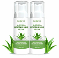 Elibliss Aloe Vera Moisturising Cream for Soft and Smooth Skin, Set of 2, 50gm