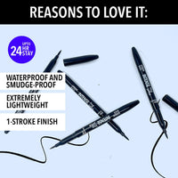 Blue Heaven Intense Easy Sketch Pencil Matte Eyeliner Waterproof, Smudge Proof, Long Lasting, Light Weight Formula, One Stroke Finish, 1Ml,Black