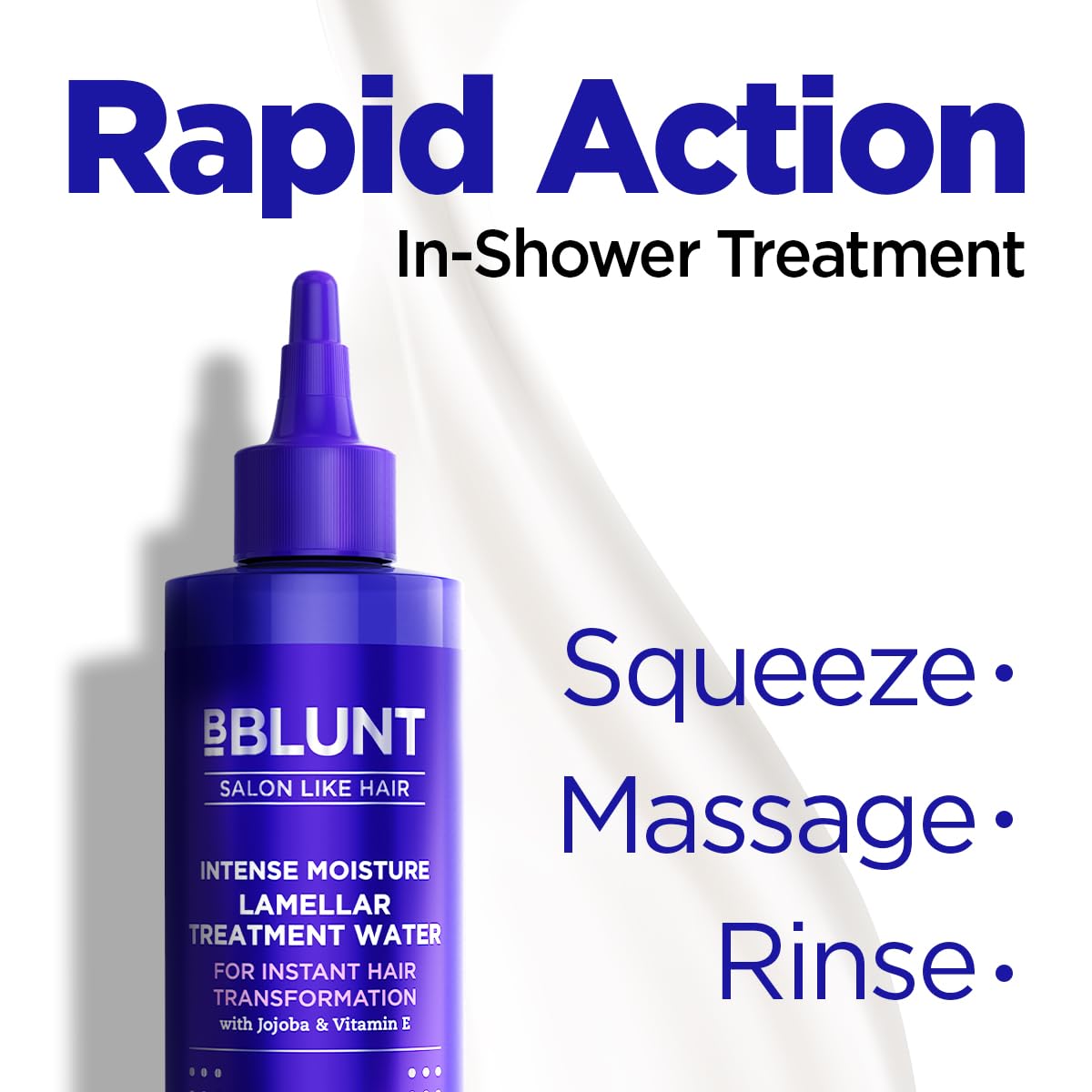 Bblunt Intense Moisture Lamellar Treatment Water | Wonder Water | Miracle Conditioner | Conditions Instantly | For Dry & Frizzy Hair | Rinse out Moisturizing Hair Treatment for Silky, Shiny, Smooth Looking Hair | 200 ml