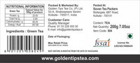 Golden Tips Healthy/Natural and Organic Darjeeling Green Tea Bags (100 Bags, 200 Gram)