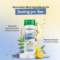Medimix Ayurvedic Anti-Dandruff & Scalp Treatment Shampoo For Healthy, Dandruff-free Hair 400ml | Infused with Thyme Oil & Rosemary | Natural | Paraben-free | SLES-free | Silicone-free | 100% Vegan
