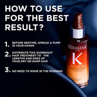 Kérastase Nutritive 8H Magic Night Hair Serum 90ml | Nourishing Overnight Hair Serum for Dry Hair | Infused with Plant-Based Proteins, Niacinamide & Glycerin