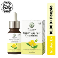 Zenaum Essences 100% Natural Ylang Ylang Therapeutic Grade Essential Oil | 15ml | Stress Relief, Skin & Hair Care, Aromatherapy | Sourced from Yunnan | GMP, ISO & IFRA Certified