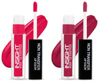 INSIGHT Non Transfer Matte Lip Color, 4Ml (14 Sugar Plum) & Matte Lip Color, 4Ml (10 Soft Rose)