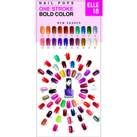 Elle 18 Matte, Glossy Finish Nail Pops Color 161, 161, 5 Ml