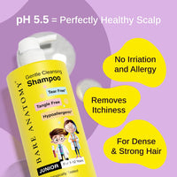 Bare Anatomy Gentle Cleansing Kids Shampoo for 1-12 Yrs | Tear-Free & Hypoallergenic pH 5.5 | Coconut Milk Protein & Vitamin E | Sulphate Free | 750ml