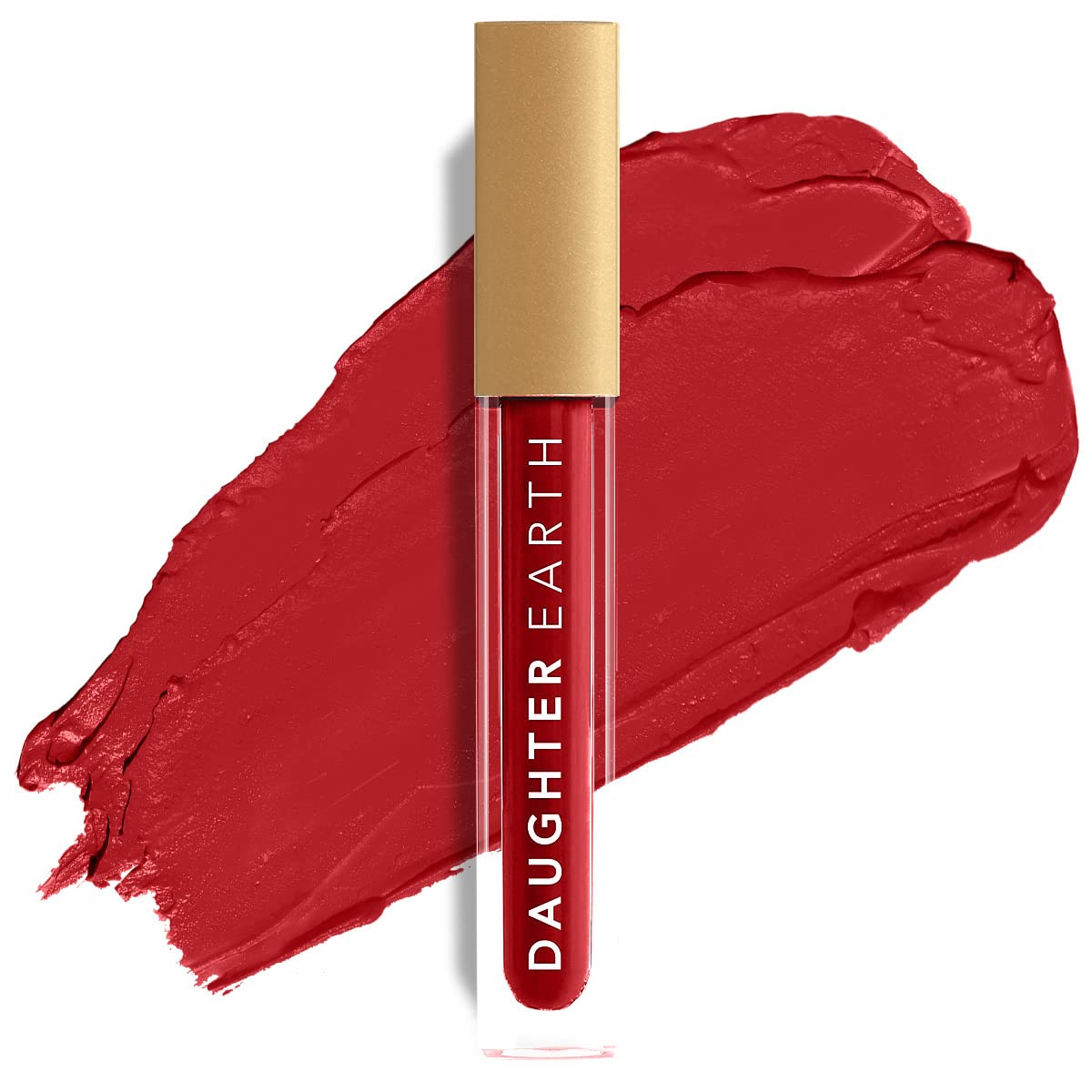 DAUGHTER EARTH Liquid Lipstick With Vitamin E & Hyaluronic Acid | Vegan Highly Pigmented Lip Color | Long Lasting Matte Smudge Proof Lip Stick For Moisturised Hydrating Lips - One Hot Mess | 5ml