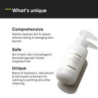 Minimalist Gentle Face Wash With 6% Oat Extract & Hyaluronic Acid For Sensitive Skin (Dry to Normal) | Sulphate Free | Non-Drying | Fragrance Free | Gentle Cleanser (120 ML)