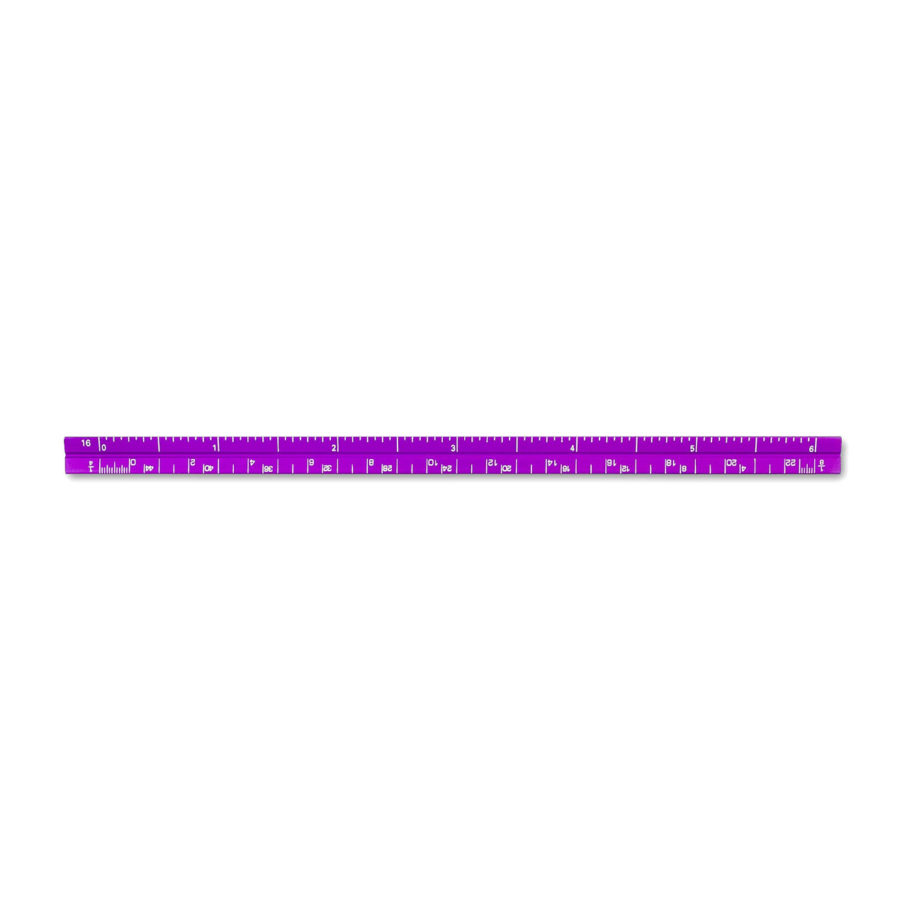 Alumicolor 3610-3 Aluminum Combination Pocket Scale, 6IN, Purple 6 Inch