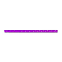 Alumicolor 3610-3 Aluminum Combination Pocket Scale, 6IN, Purple 6 Inch
