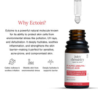 Juicy Chemistry 10% Niacinamide + 2% Ectoin Face Serum, 10 ml | Oil Control, Pore Refining & Skin Barrier Support | Lightweight & Fragrance-Free