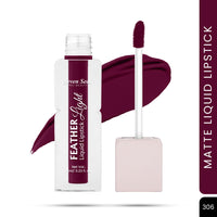 Seven Seas Feather Light Liquid Lipstick | Matte Finish Liquid Lipstick | Long Lasting | Non Transfer | One Coat Application | Stay Upto 12 Hours (306, 6ml)