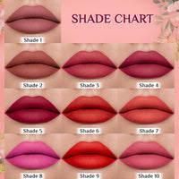 FLiCKA Tomato Liquid Matte Lipstick Transfer Proof, Smudge Proof, Non-Sticky, Creamy Lightweight Shade 7 & Shade 10 Combo