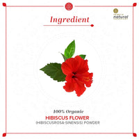 KHADI NATURAL Hibiscus Flower Organic Powder Pack of 2 (2x100gm) 200gm
