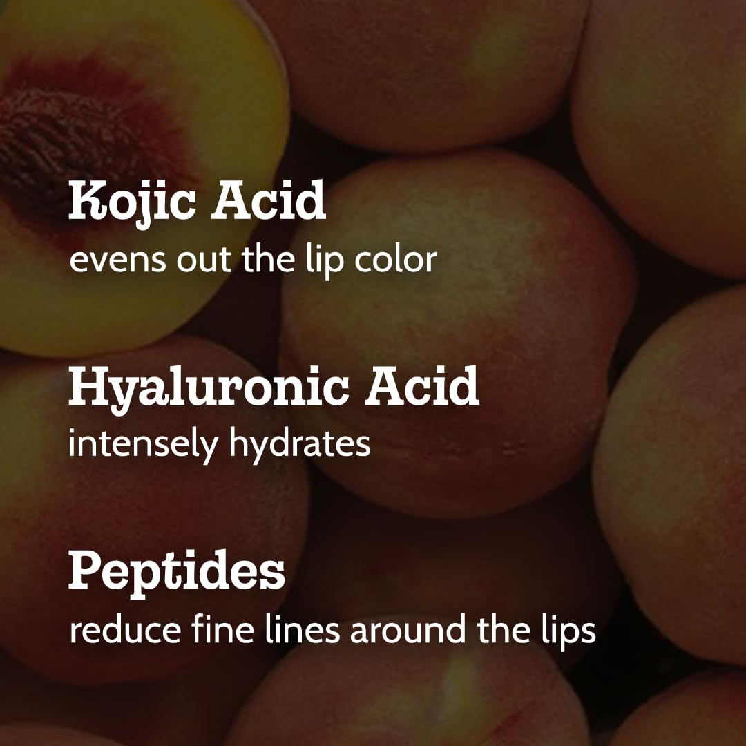 Chemist At Play Peach Tinted Lip Balm for Dark, Dry, Chapped and Pigmented Lips| Gives 24 hours moisturization| SPF 50 PA++++| Has 2% Kojic Acid, Hyaluronic Acid, ceramides & Peptides| 10gms