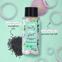 Love Beauty & Planet Onion Oil|| Blackseed Oil & Patchouli Sulfate Free Hairfall Control Shampoo|| No Parabens|| No Dyes|| Patchouli Essential Oil|| 400 ml