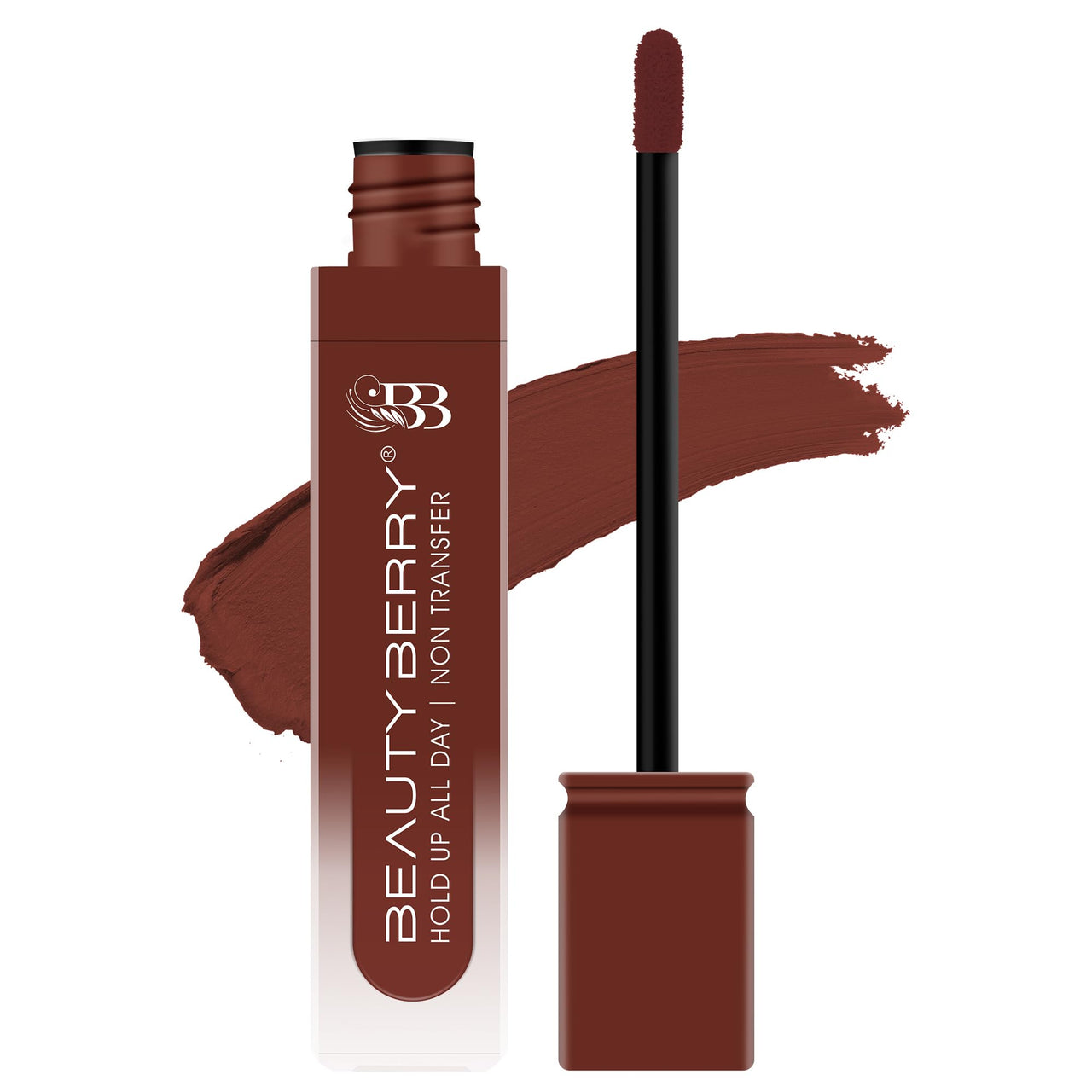 Beauty Berry Hold Up All Day Liquid Lipstick | Long Lasting, Non Transfer Matte Lipstick | Highly Pigmented, Smooth One Swipe Application & Lightweight Liquid Lipstick for Women (17 - Dob Net, 7.5g)