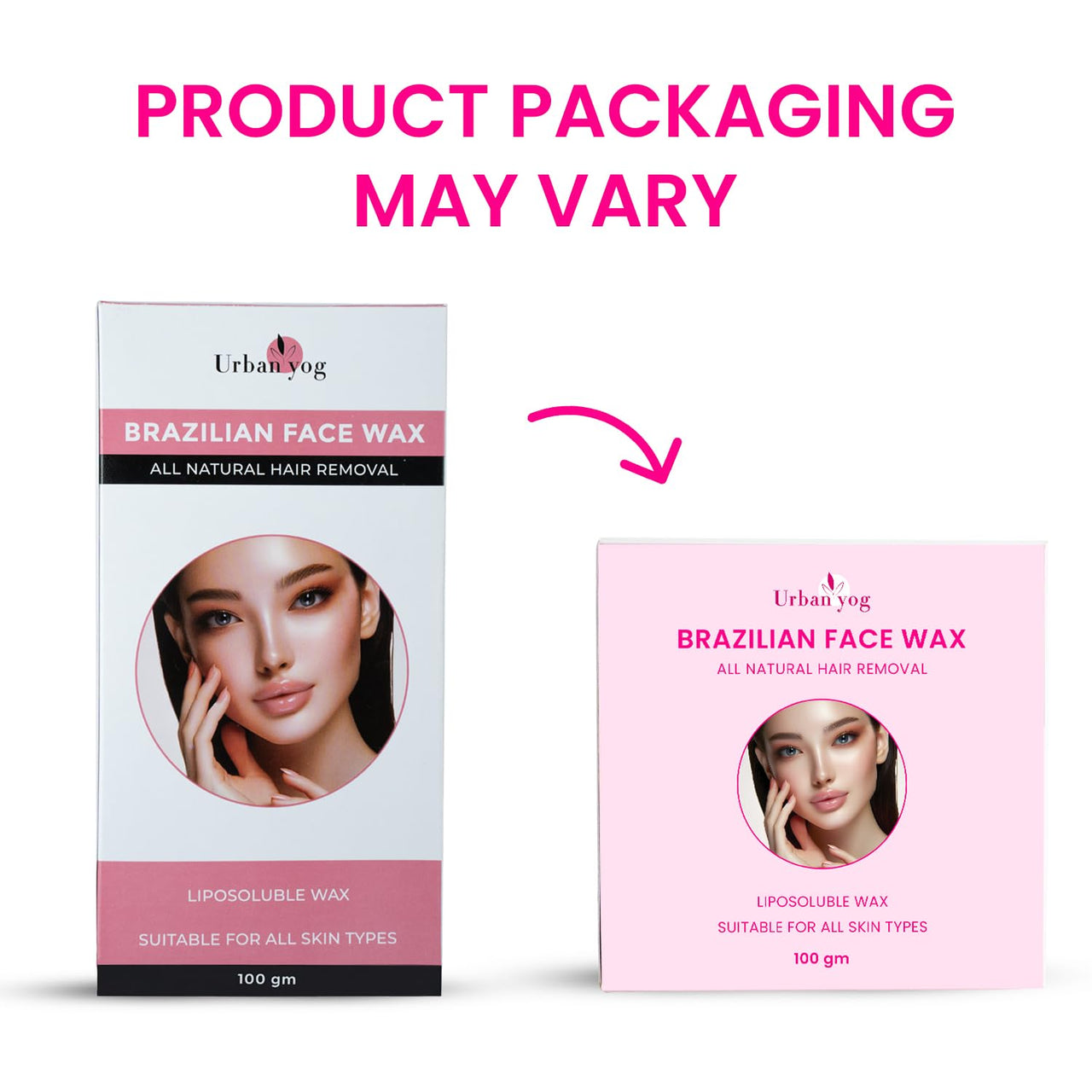 Urban Yog Brazilian Beans Wax, Face Wax/Katori Wax for Women (100g) | India’s 1st Liposoluble Stripless Wax | Pan with Handle & Spatula | Natural Ingredients | For Upper Lips, Chin, Cheeks & Hairline