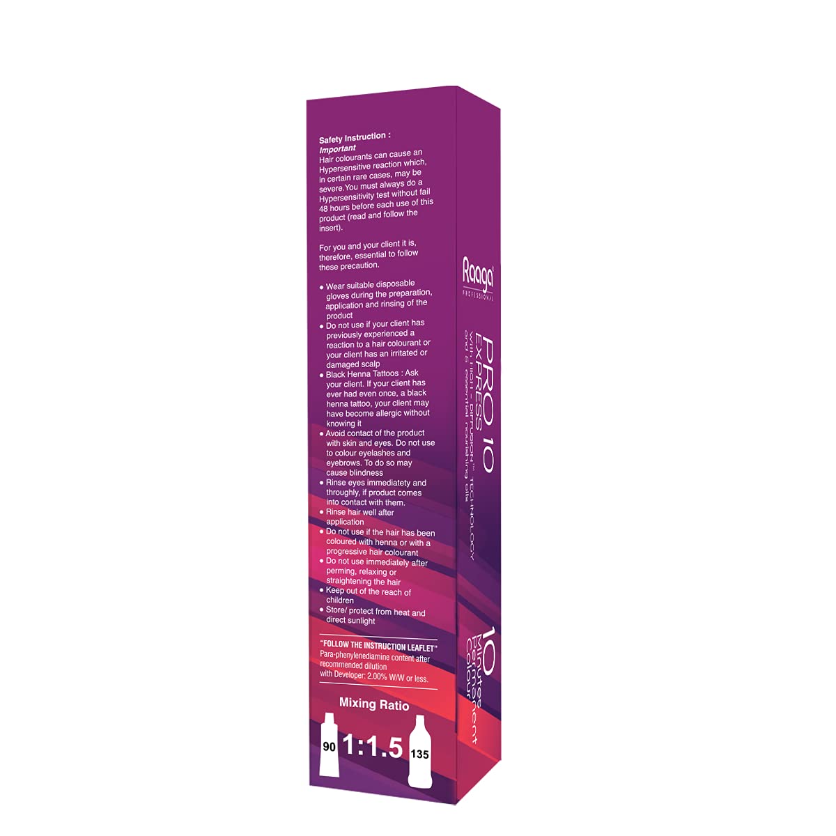 Raaga Professional Pro 10 Hair Color - Dark Brown, 3, 90 g