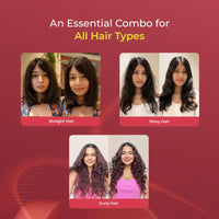 Arata Essential Care Super Duo Travel Pack | Super Shampoo & Conditioner | Reduces Hair Fall, Adds Shine, Volumizes | With Keratin, Biotin & Argan Oil | Paraben & Sulphate Free | 200ML