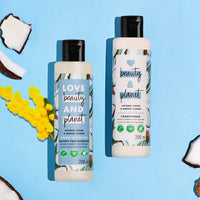 Love Beauty & Planet Coconut Water and Mimosa Flower Volume and Bounty Shampoo & Conditioner, No Parabens, No Dyes, 100% Organic Coconut Oil, 200ml