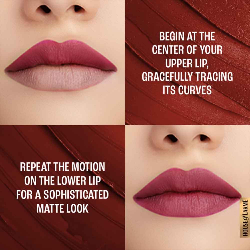 Lakmé Cushion Matte - Red Retro, 4.5 Gm
