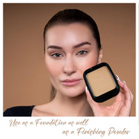 Daily Life Forever52 Dual Wet and Dry Compact + Makeup Setting Powder (Natural-003, 12g) | Matte Finish | Lightweight | Long Lasting | Enriched With Vitamin E | Vegan