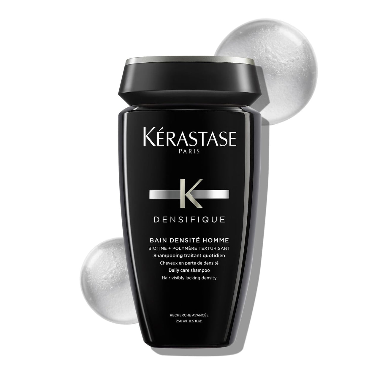 Kérastase Densifique Densité Homme Shampoo for Men 250ml | For Thin Hair | Thickening Formula | Volumizing | Infused with Biotin and Taurine