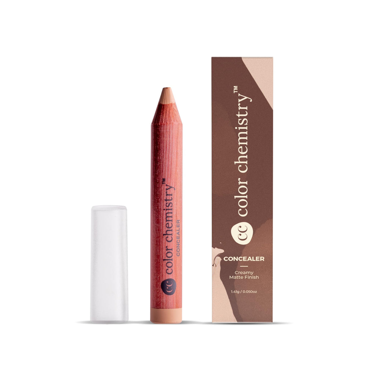 Color Chemistry Concealer, Husk CO01, 2.49 g | Creamy Matte Finish with Buildable Medium to High Coverage | Long-Lasting, Natural Ingredients & Easy to Apply | Ultra Smooth Texture Blends Seamlessly to Conceal Redness, Blemishes & Even Out Skin Tone | Per