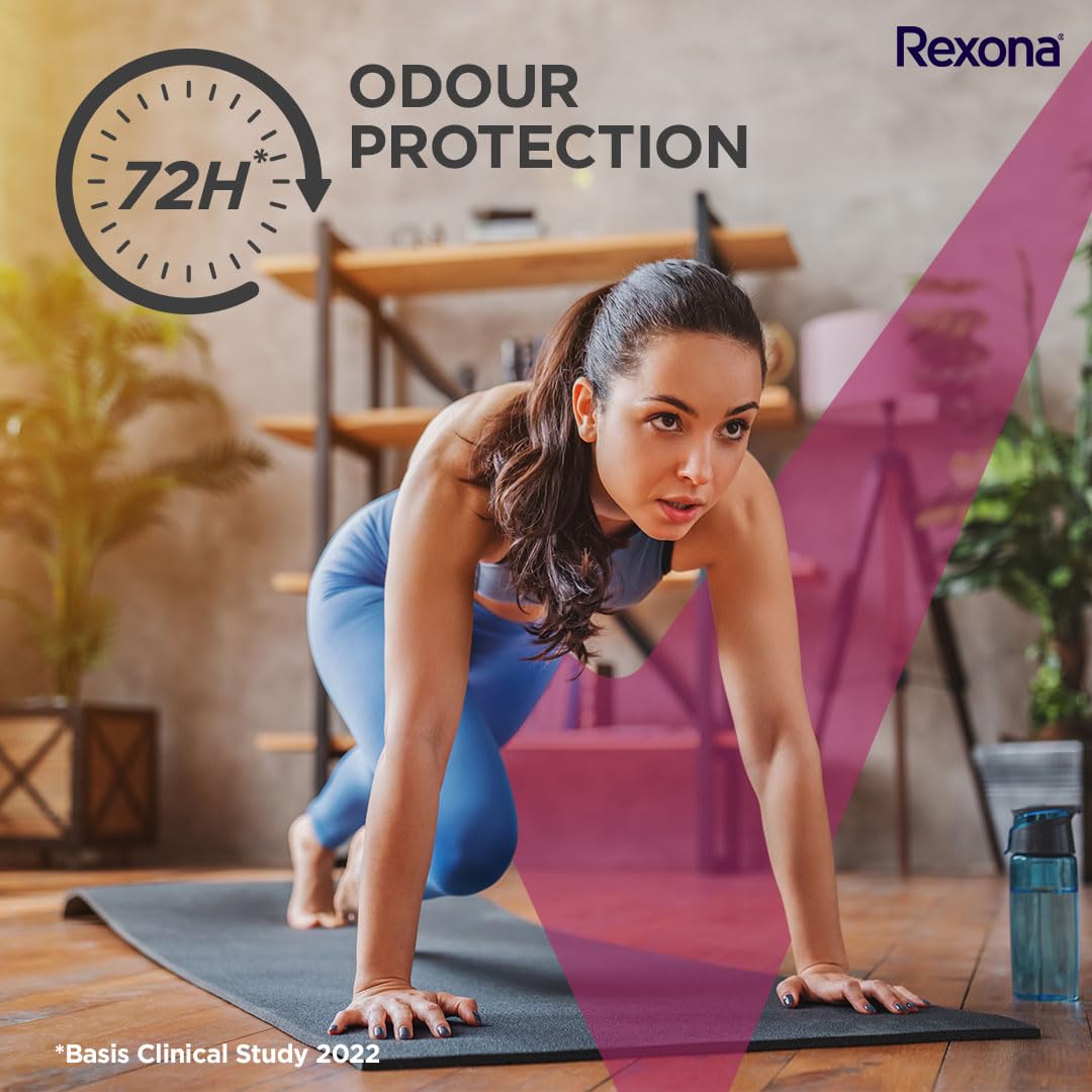 Rexona Powder Dry Underarm Roll On Deodorant For Women, Antiperspirant, Removes Odour, Keeps Skin Fresh & Clean, Alcohol Free, Skin Friendly, 50ml (Pack of 2)