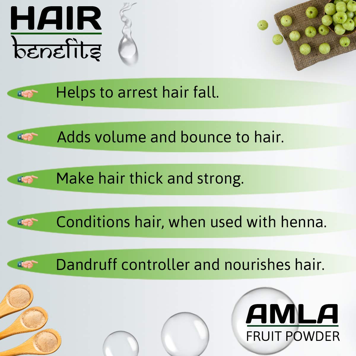 INDUS VALLEY Bio Organic Natural Amla Powder With Herbal Henna Powder Set of 2 For Hair Care - (100g *3=300g)