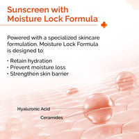 The Derma Co 1% Hyaluronic Sunscreen Hydrating Gel SPF 50 PA++++ | For Dry, Sensitive Skin | Lightweight Texture | No White Cast | UVA/UVB, Broad Spectrum Protection & Blue Light Protection | Non- Comedogenic | Clinically Tested - (In -Vivo) | Tan Protect