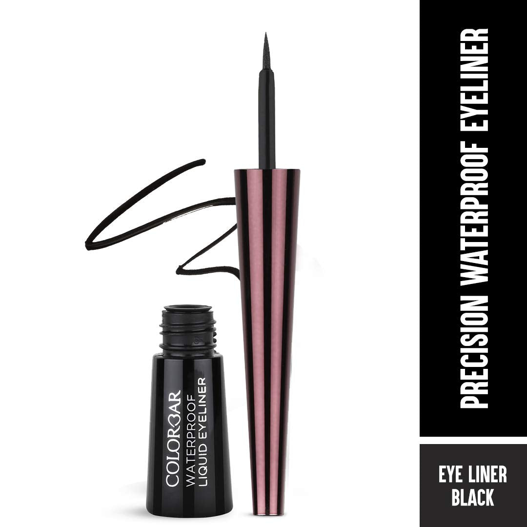 Colorbar Waterproof Liquid Eyeliner, Black, 2.5Ml And Colorbar New Perfect Match Primer, 30Ml, Satin