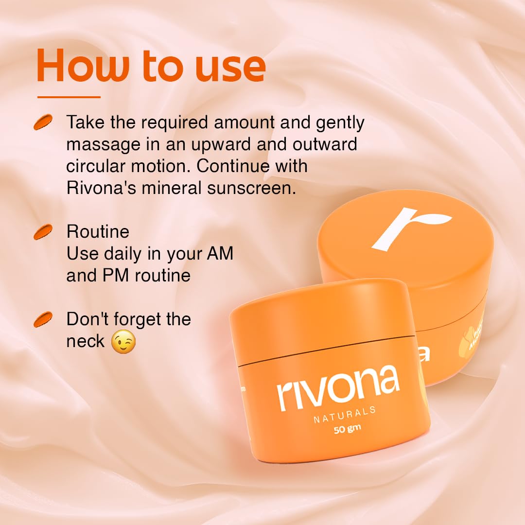 Rivona Naturals Honey & Saffron Face Wash (100 ml) + Honey & Saffron Face Cream (50 gm) Combo For Healthy, Fresh and Glowing Skin