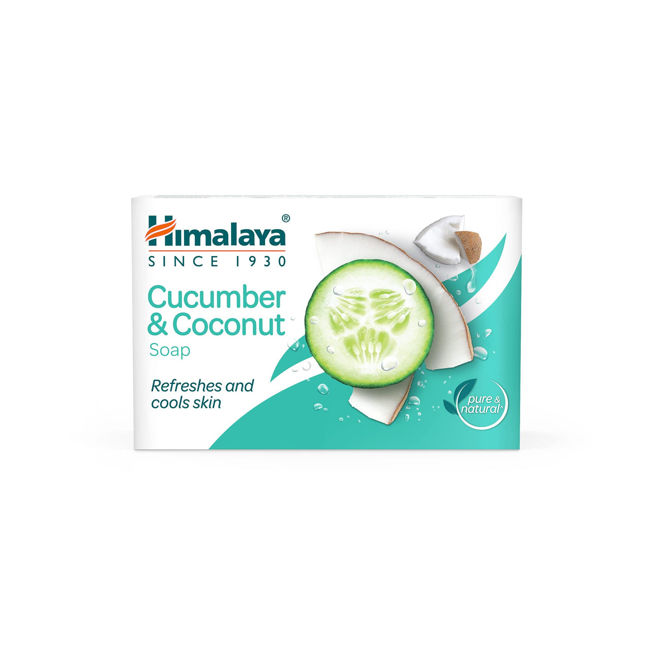 Himalaya SINCE 1930 Himalaya Herbals Refreshing Cucumber Soap And Coconut Soap, 125G (Pack of 5)
