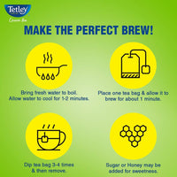 Tetley Green Tea Immune, With Added Vitamin C, Ginger, Mint & Lemon, 100 Tea Bags, 1.4gx100