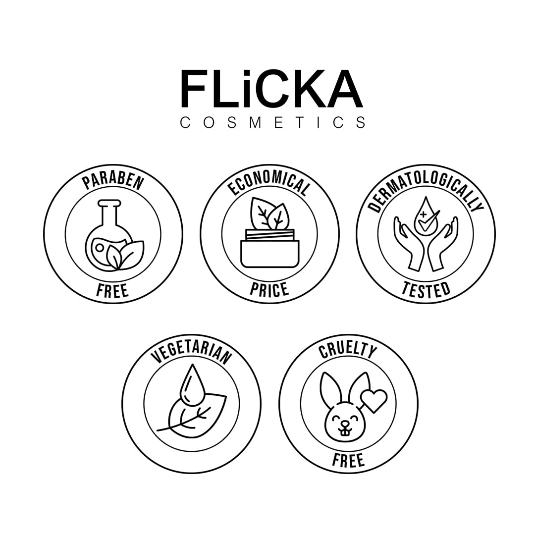 FLiCKA Tomato Compact Powder For Oil-Free, Matte Finish, Lightweight, Lasts up-to 8hrs | Enriched with SPF, Suitable For All Skin Types| 03 Caramel, 9g