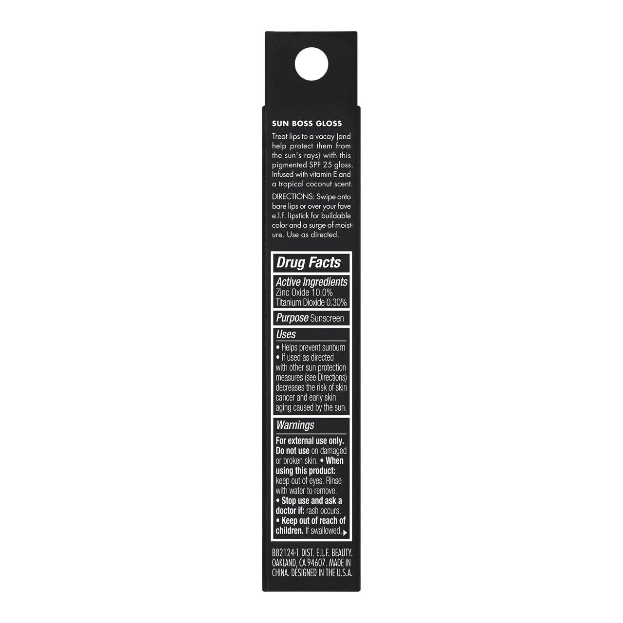 e.l.f. Sun Boss Gloss Spf 25, Pigmented Lip Gloss For A High-Shine Finish, Moisturizing & Conditioning Formula, Vegan & Cruelty-Free, It's Your Mauve, Glossy, Liquid, All
